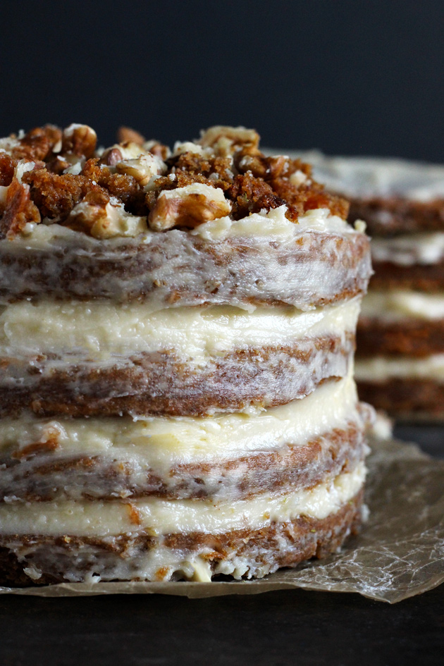 Mini Sweet Potato Layer Cakes - Moist, Sweet, Delicious and the best tasting side of healthy. NeuroticMommy.com #vegan #cakes #thanksgiving