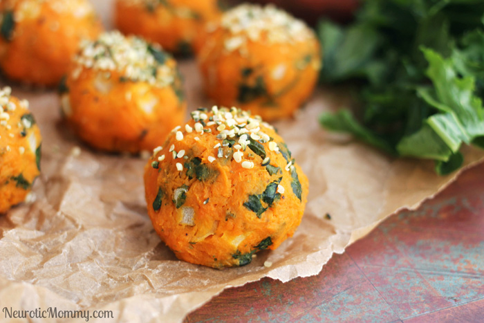 Sweet Potato and Kale Balls
