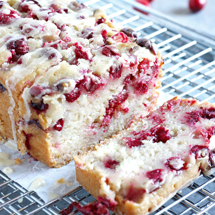 Vegan Cranberry Orange Loaf Cake