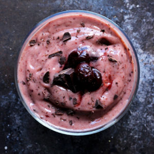 Cherry Garcia Soft Serve Ice Cream - You don't want to miss out on this refreshingly guilt free, super delicious treat, that is so super easy to make! NeuroticMommy.com #vegan #raw #healthy