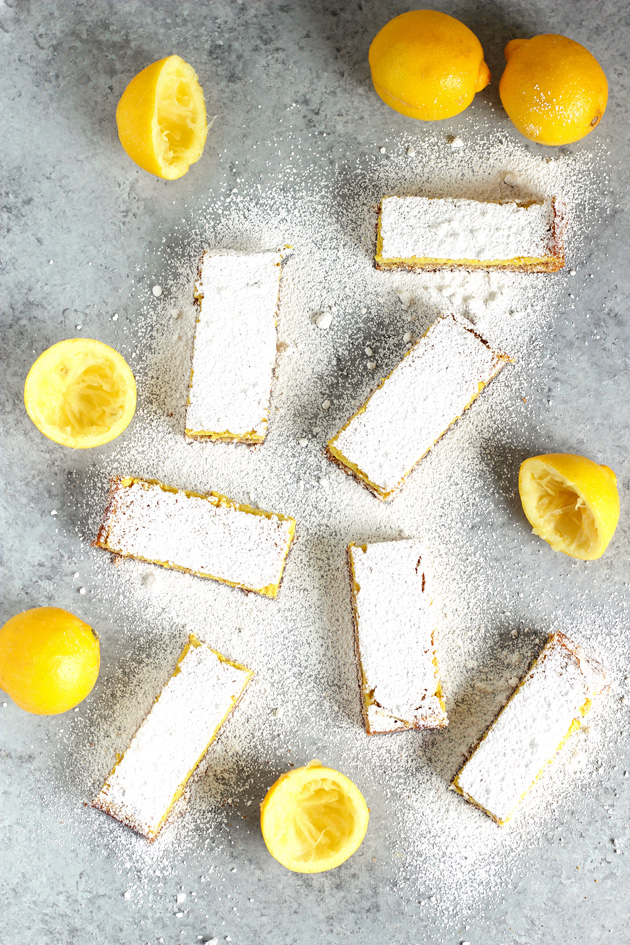 Easy Vegan Organic Lemon Bars - A super easy lemony snack just in time for Easter! Healthy and totally vegan. NeuroticMommy.com #healthy #vegan