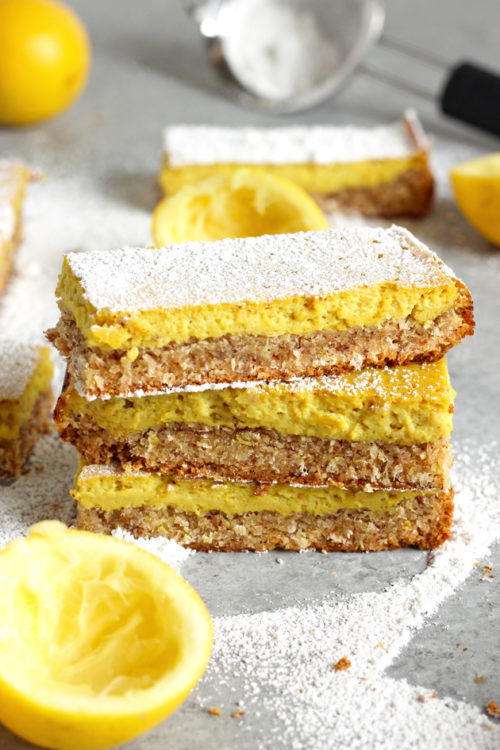 Easy Vegan Organic Lemon Bars NeuroticMommy