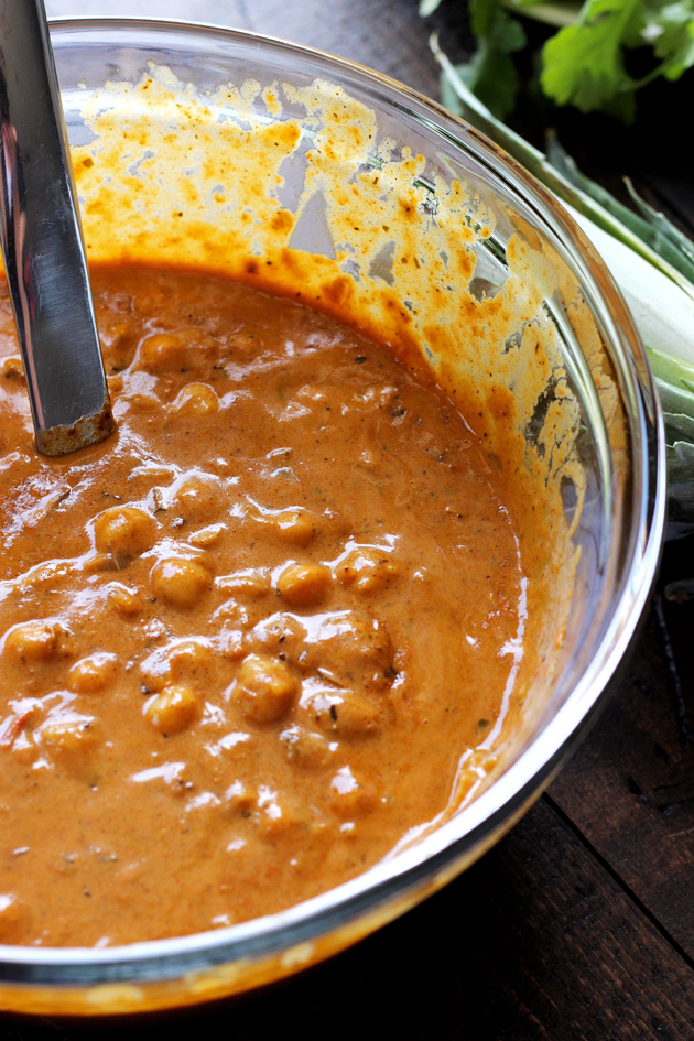 Vegan Chickpea Tikka Masala with Pineapple - Rich, healthy, flavorful, and nutritionally packed meal with a fruity, pineapple twist. NeuroticMommy.com #vegan #healthy