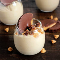 Skinny Peanut Butter Cups - Delicious creamy dessert you can dig your spoon right into and feel good about. Any nut butter can be substituted. NeuroticMommy.com #vegan #healthy #snacks