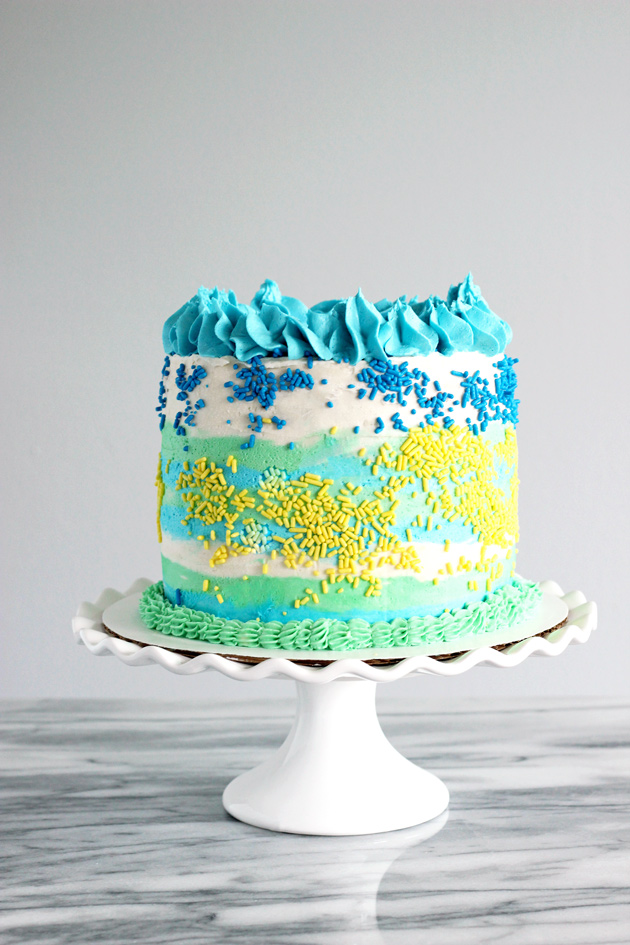 How To Wrap A Layered Cake Using Plastic Wrap - Neurotic Mom Bakes