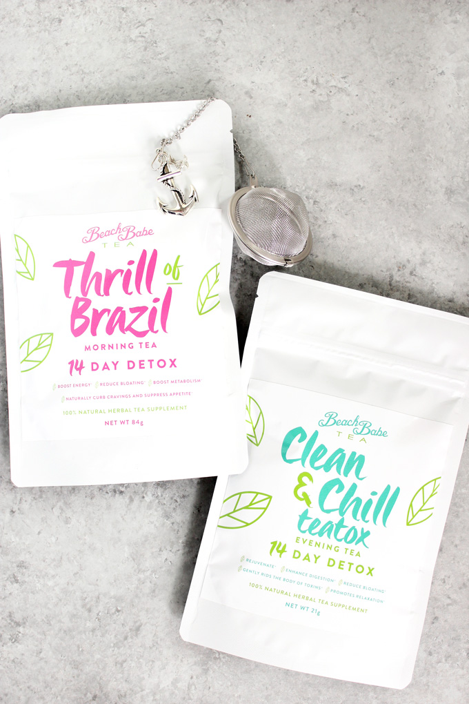 The Benefits of Beach Babe Organic Tea - Rejuvenate, enhance digestion, cleanse, and relax with these organic herbals loose leaf blends. NeuroticMommy.com #vegan #tea #healthy