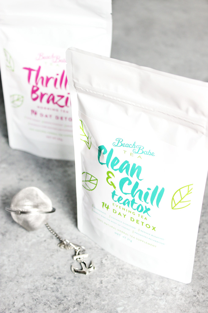 The Benefits of Beach Babe Organic Tea - Rejuvenate, enhance digestion, cleanse, and relax with these organic herbals loose leaf blends. NeuroticMommy.com #vegan #tea #healthy