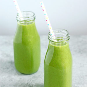 Super Green Cleansing Smoothie - An easy way to nourish your body and provide yourself with essential vitamins and minerals. NeuroticMommy.com #smoothies #plantbased #health