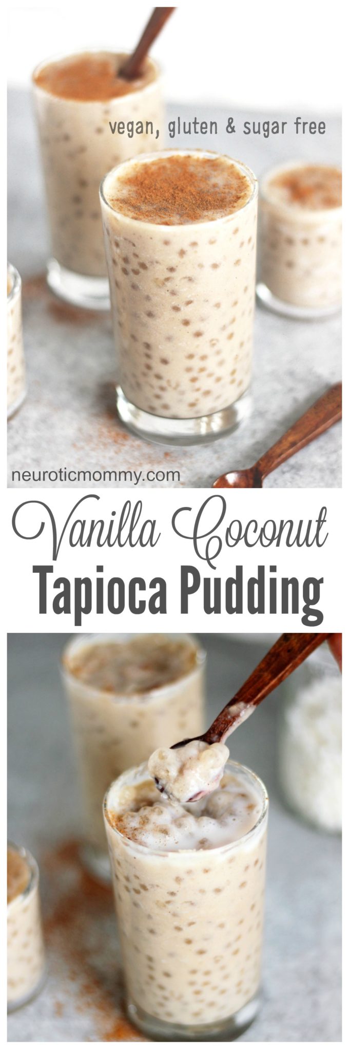 Vegan Vanilla Coconut Tapioca Pudding [Sugar-Free] - NeuroticMommy