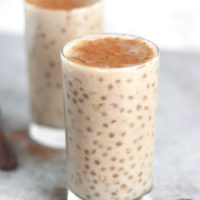 Vegan Vanilla Coconut Tapioca Pudding - A healthy, easy snack that's low calorie, creamy, and delicious. NeuroticMommy.com #vegan #plantbased #health #snacking
