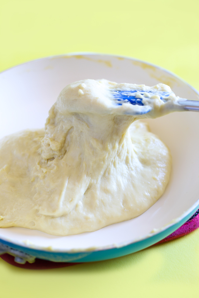 How to make easy vegan mozzarella cheese - a super melty and stretchy cheese that will go with anything from dips to sandwiches to vegan parmesans - NeuroticMommy.com #vegancheese #dairyfree #mozzarella