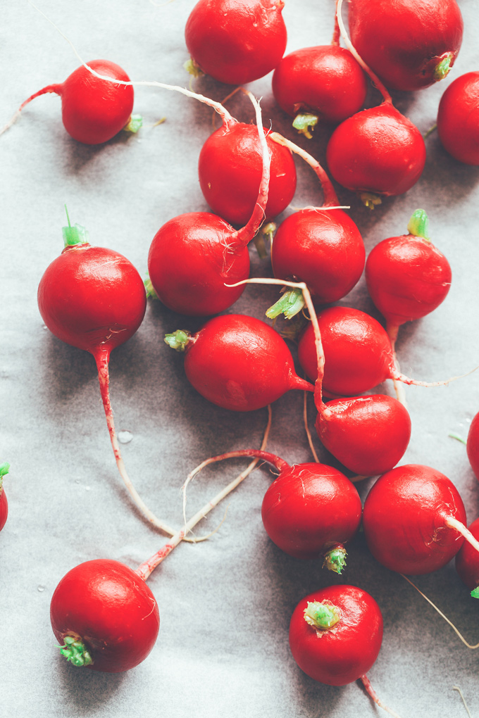 Roasted Radishes - The Potato Sub You've Been Looking For. If you're looking for a root vegetable to munch on, minus the carbs, radishes are your new best friend. NeuroticMommy.com