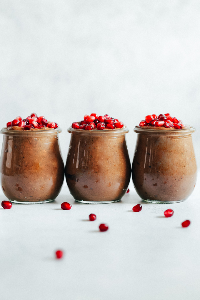 Instant Chocolate Banana Chia Seed Pudding - Now you don't have to wait overnight to enjoy one of the best, healthiest, tastiest snacks out there...Chia Seed Pudding! Enjoy this chocolate banana deliciousness instantly!! NeuroticMommy.com #vegan #chiaseedpudding