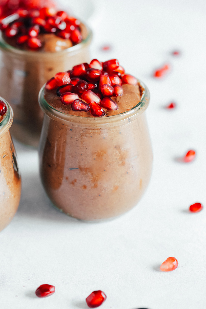 Instant Chocolate Banana Chia Seed Pudding - Now you don't have to wait overnight to enjoy one of the best, healthiest, tastiest snacks out there...Chia Seed Pudding! Enjoy this chocolate banana deliciousness instantly!! NeuroticMommy.com #vegan #chiaseedpudding