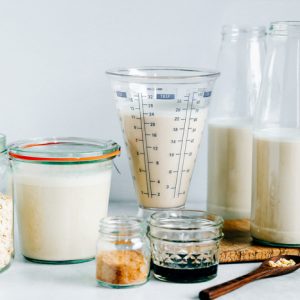 How to Make Oat Milk - A super quick and easy way to make your own homemade Oat Milk! Enjoy this creamy sweet deliciousness in your morning coffee or ontop of some crunchy granola. NeuroticMommy.com #oatmilk #vegan