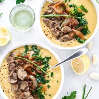 Detox Cauliflower Soup - Make a pot of this if you want to keep sickness at bay or shed a few pounds. It's low carb, packed with delicious veggies, herbs and spices and perfect for those chilly winter mornings. NeuroticMommy.com #vegan #detox #soup #health