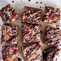 Chocolate Chip Coconut Bars - Enjoy straight from the oven while the bars are still warm & the chocolate chips are super melty. NeuroticMommy.com #vegan #chocolatechip