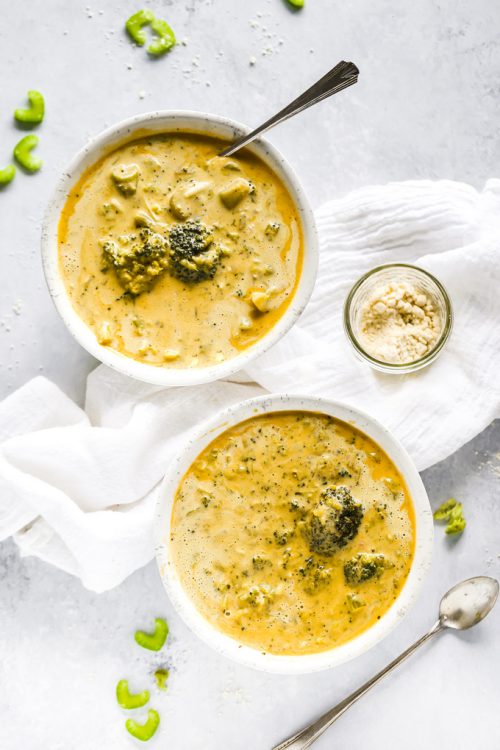 Vegan Broccoli Cheddar Soup - NeuroticMommy