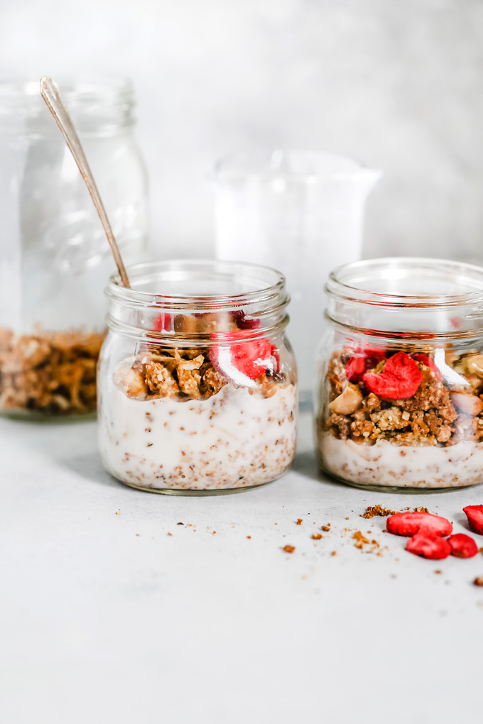 Mixed Nut and Hempseed Cereal - This vegan keto cereal will give you all the morning feels as it's even better than the sugary boxed stuff. I'm so excited for you to give this a go! NeuroticMommy.com #veganketo #vegan #keto #cereal