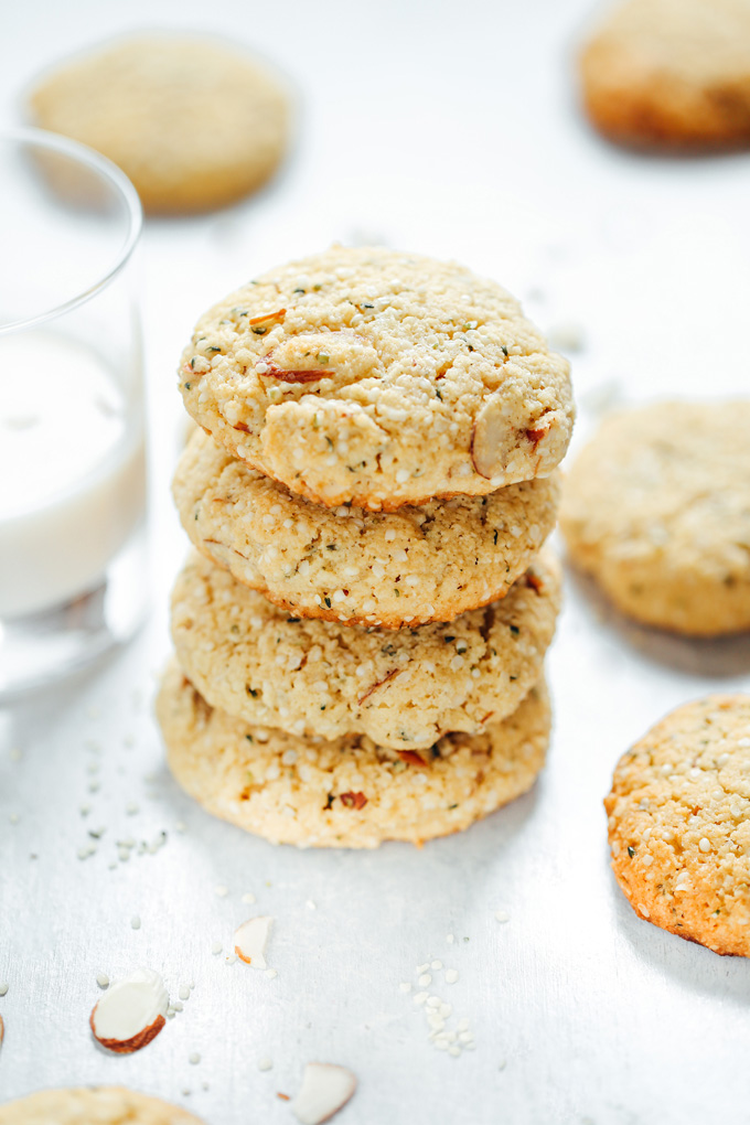 These are my Vegan Breakfast Cookies but could also be known as my Vegan Lactation Cookies. Super high in flaxseeds, hemp, and almonds, this is THE cookie to help boost and maintain milk supply. Not only that they're completely KETO! They're amazing to help you stay on track, high in healthy fats, great source of protein and only 1.2g Net Carbs. NeuroticMommy.com #vegan #veganketo #keto #cookies