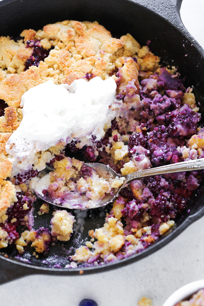 Vegan Keto Blackberry Cobbler