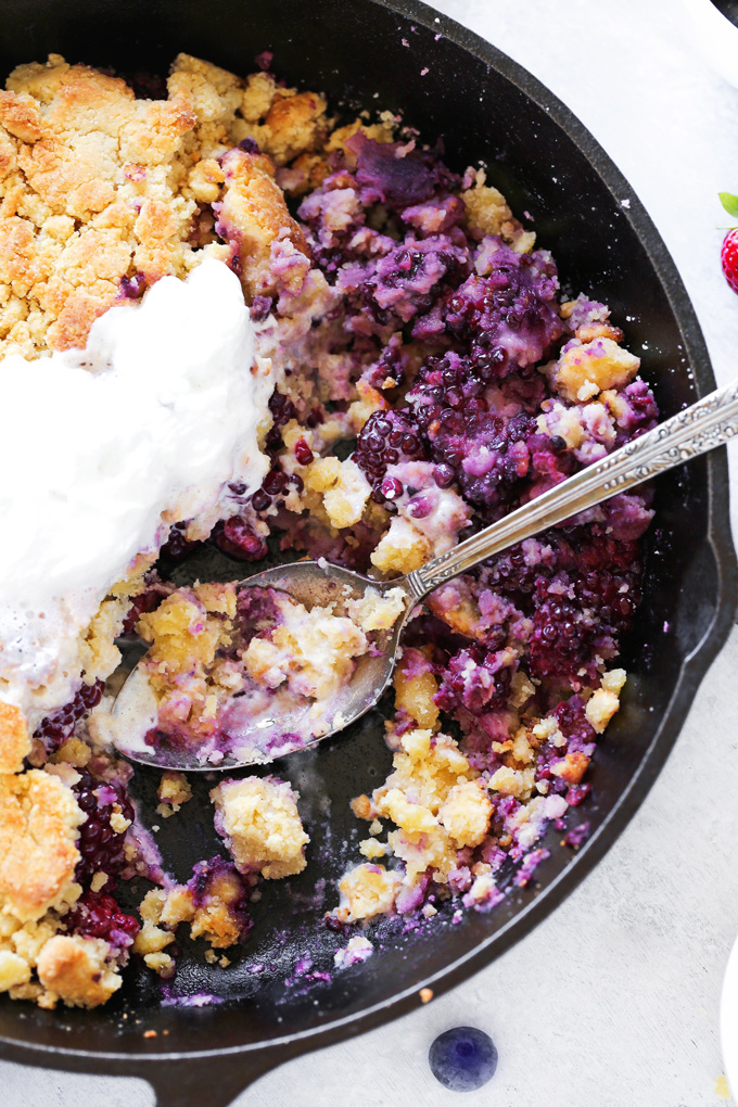 Vegan Keto Blackberry Cobbler